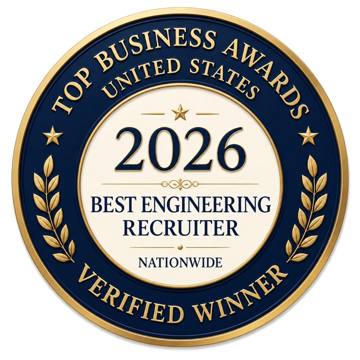 2026 Best Engineering Recruiter Nationwide winner seal