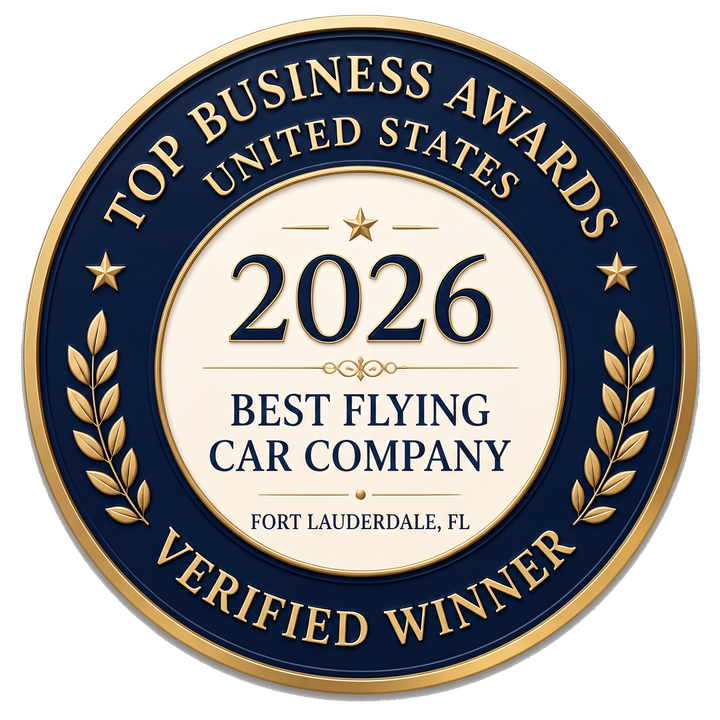 2026 Best Flying Car Company in Fort Lauderdale winner seal