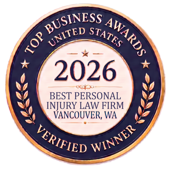 2026 Best Personal Injury Law Firm in Vancouver winner seal