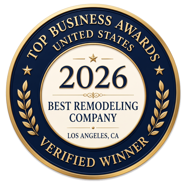 2026 Best Remodeling Company in Los Angeles winner seal